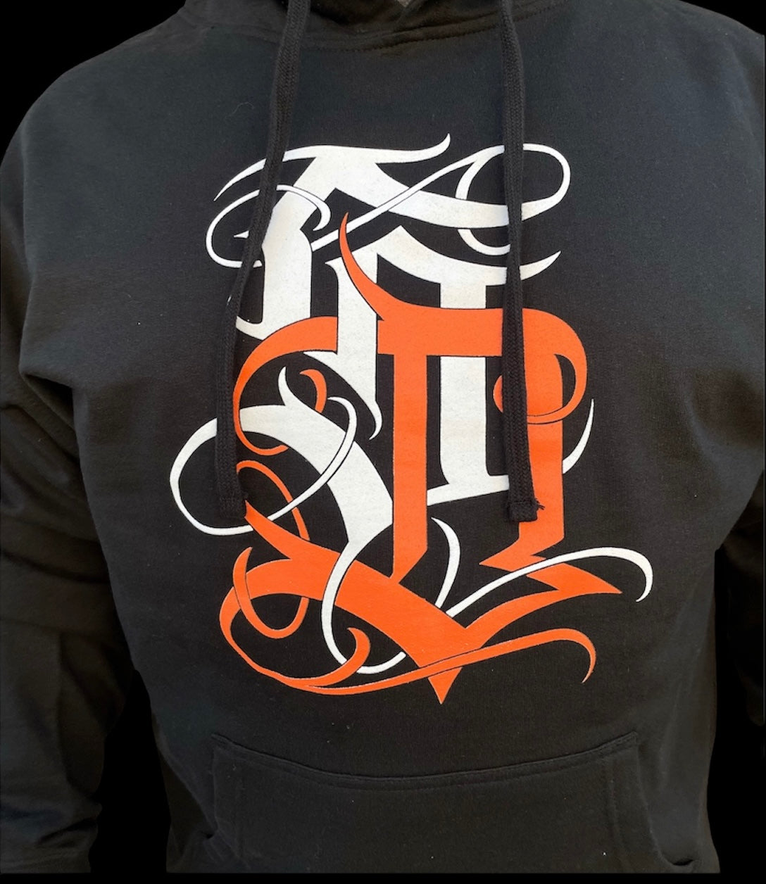 Old English SD - Crewneck (White/Orange)